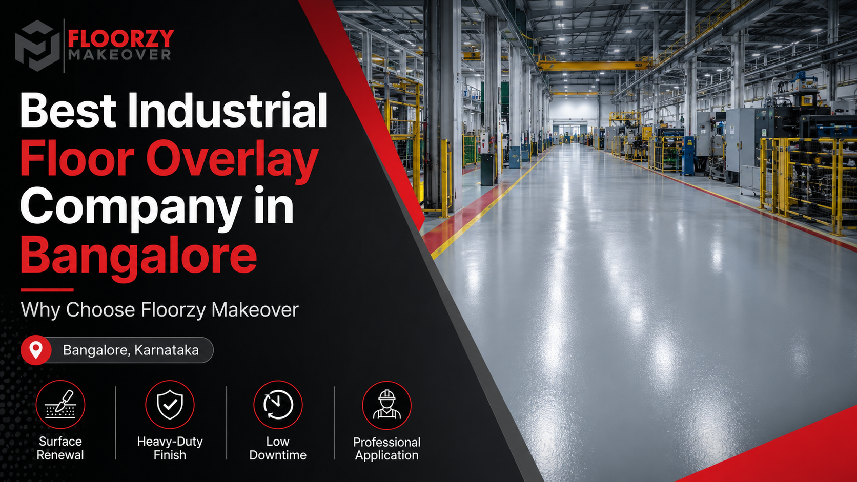 Best industrial floor overlay company in Bangalore Floorzy Makeover project image