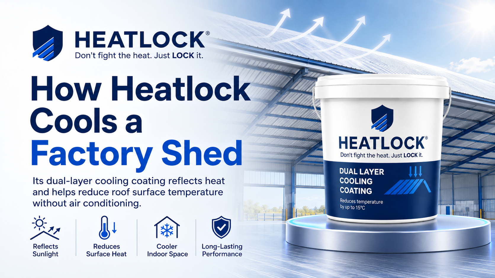Heat Lock by Floorzy for cooling industrial sheds without air conditioning