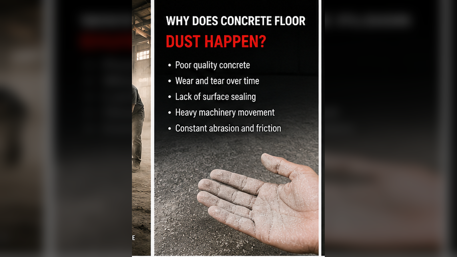 Concrete floor dust control and industrial flooring transformation in Bangalore