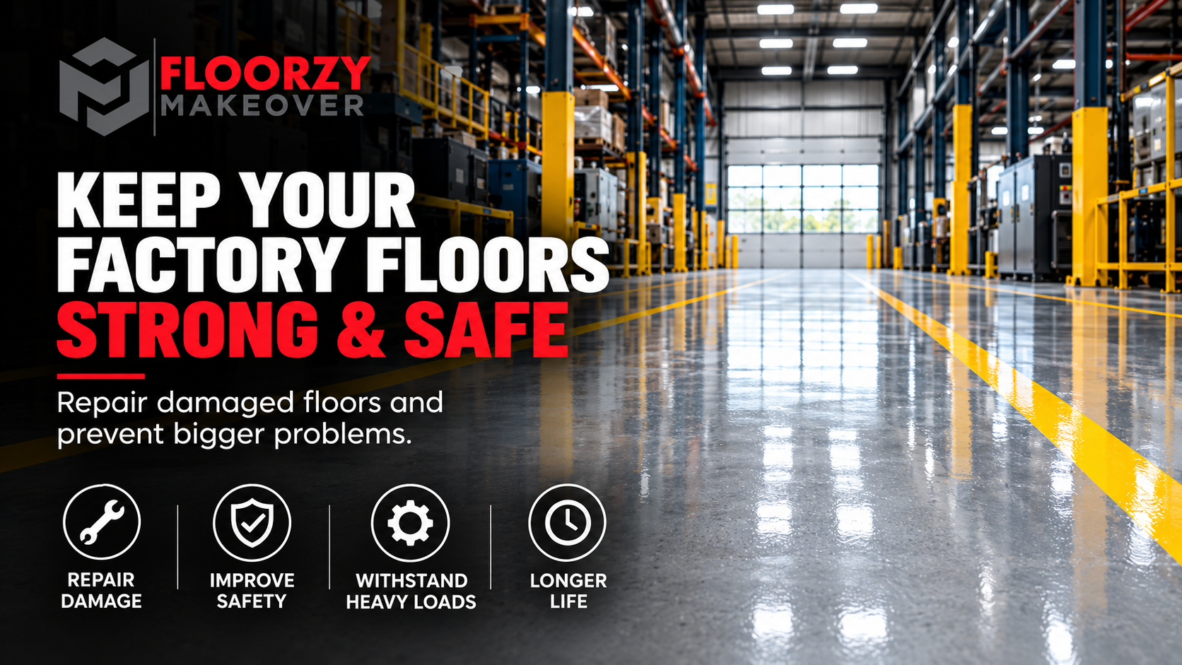 Floorzy Makeover factory flooring surface improvement